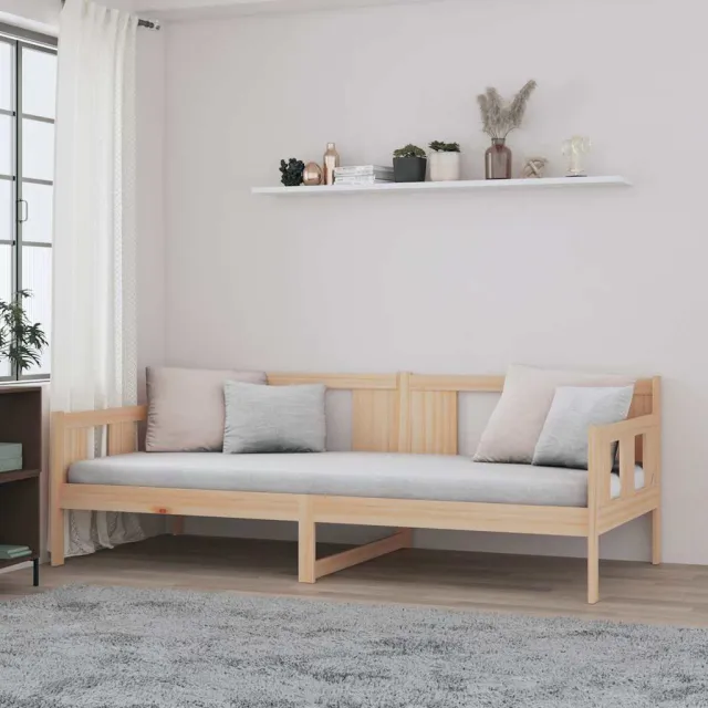 vidaXL Slaapbank massief grenenhout 80x200 cm bruin