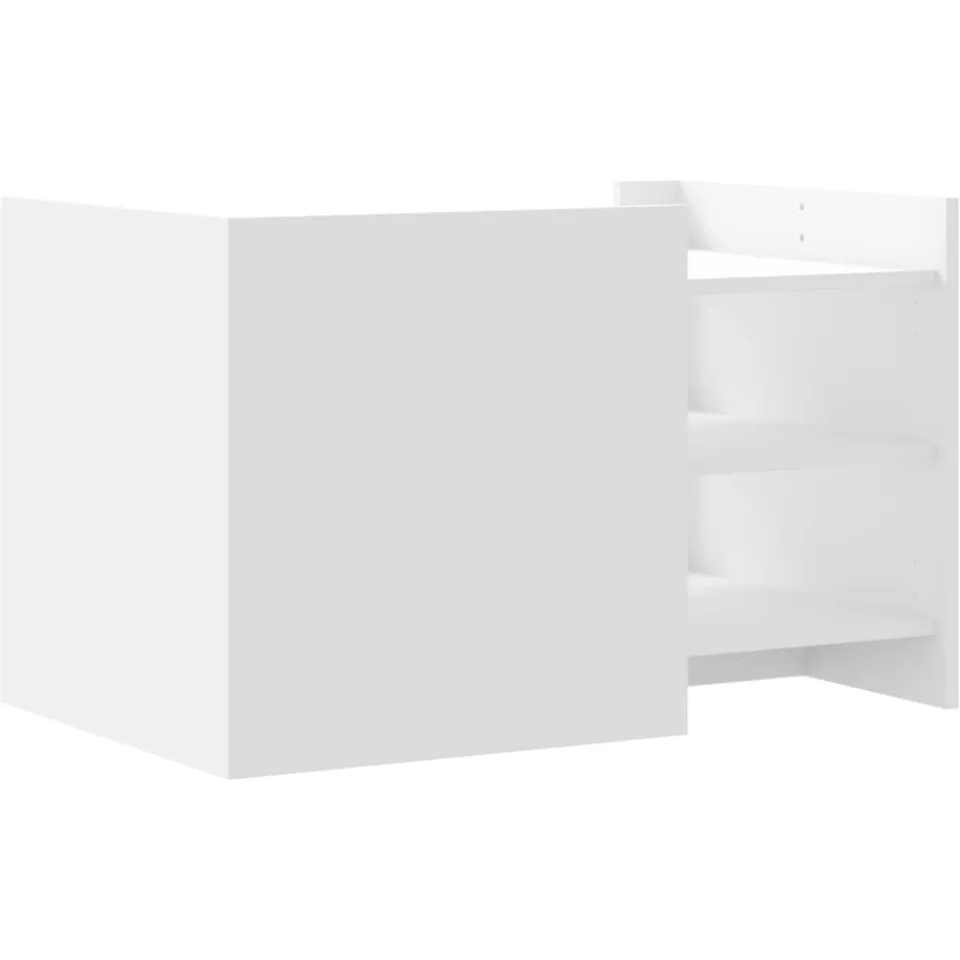 vidaXL Salontafel 80x50x50 cm bewerkt hout wit, foto 4