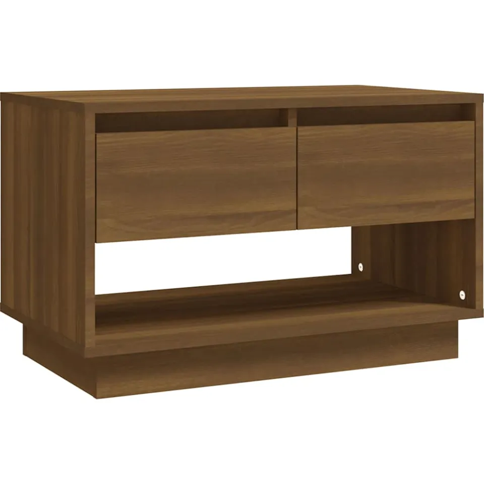 vidaXL Tv-meubel 70x41x44 cm bewerkt hout bruin eikenkleur