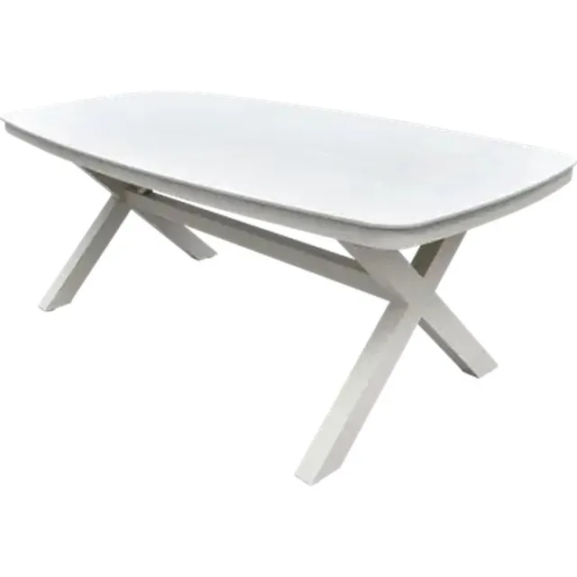 LES Davos tuintafel Deens ovaal 200x100 cm - créme