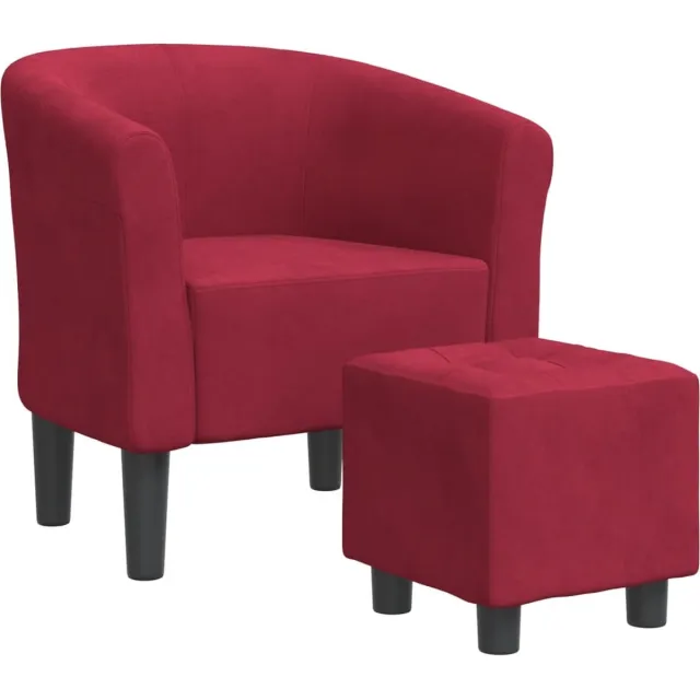 GranMaison Fauteuil - Relaxzetel - Relaxstoel - Relaxfauteuil - Stoel - Voor één Persoon - Wijnrood