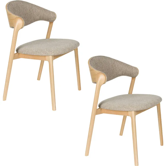 Dutchbone Babington eetkamerstoel beige