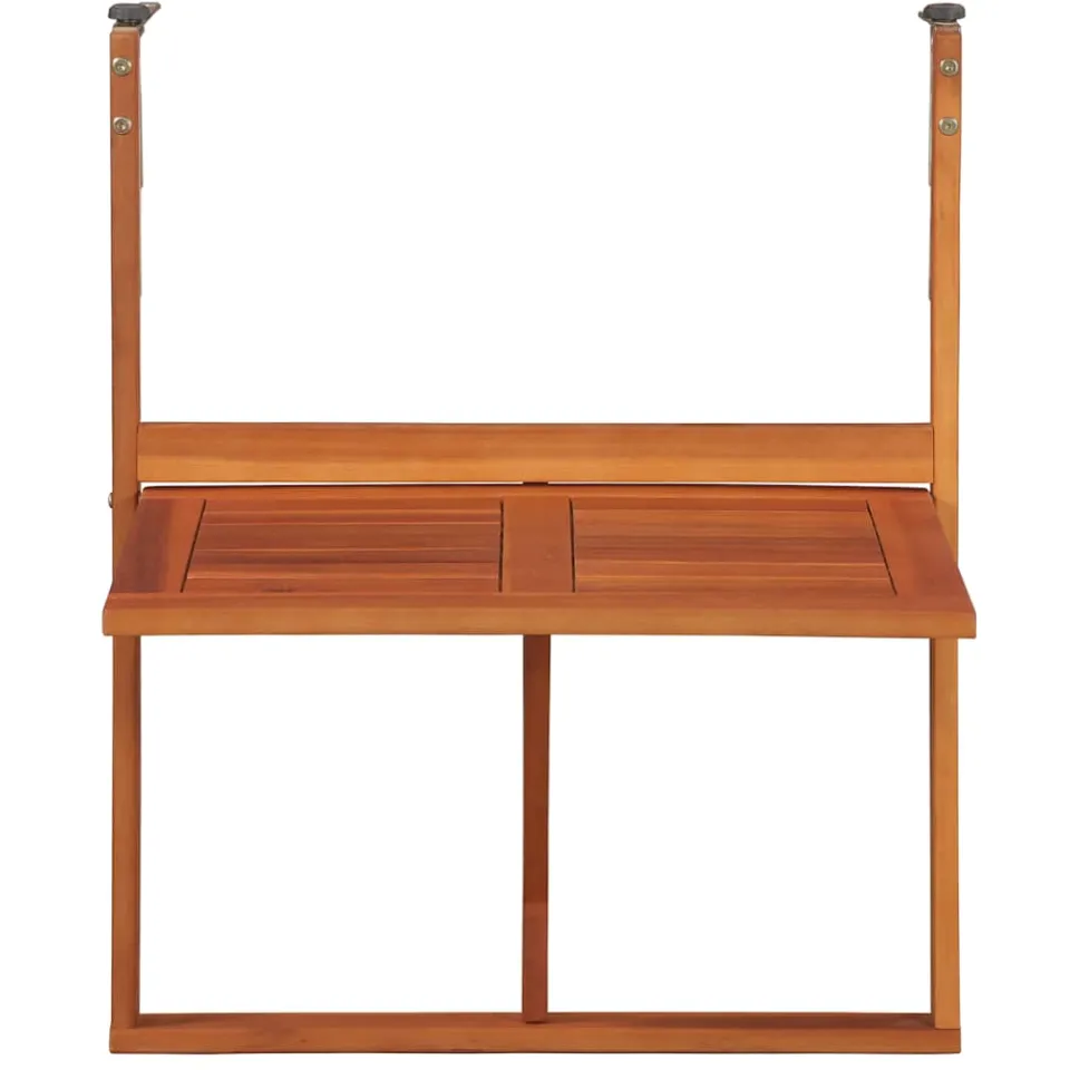 vidaXL Balkontafel hangend 64,5x44x80 cm massief acaciahout Bruin