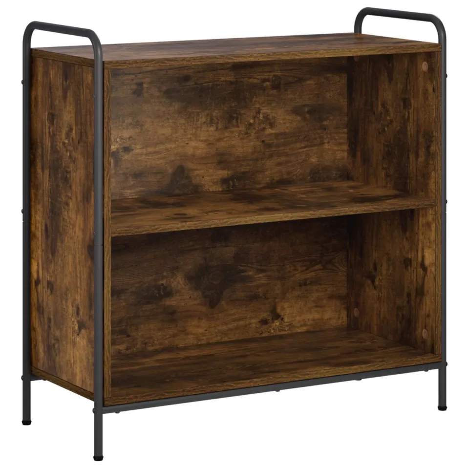 vidaXL Boekenkast 80 x 33 x 80 cm Bewerkt hout Gerookt eiken, foto 3
