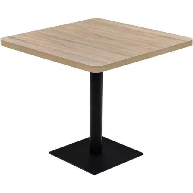 Corenia Bistro Tafel – Eettafel – Keukentafel – Bar Tafel – Vierkante Tafel – MDF Met Eikenlook – Compact 80x80 cm Oak