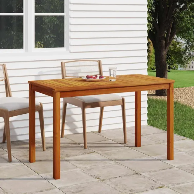 vidaXL Tuintafel 110x55x67 cm massief acaciahout bruin, foto 2