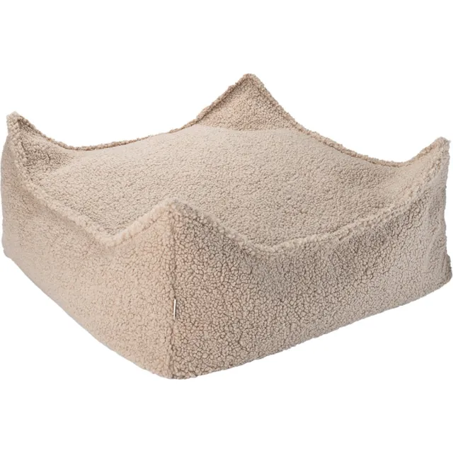 Wigiwama Teddy Square Ottoman / Poef - 80x70x50cm - Biscuit Beige