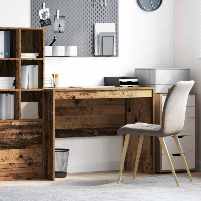 vidaXL Bureau Oudhout 100 x 50 x 76 cm Bruin