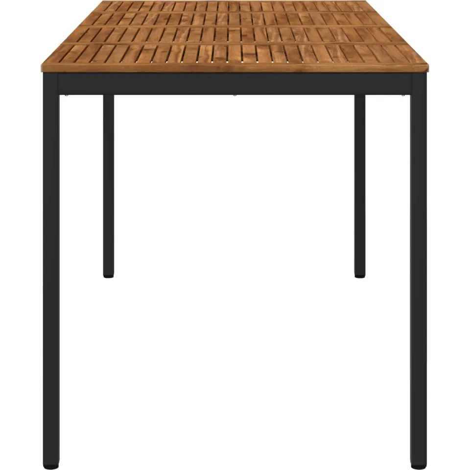 vidaXL Tuinbar Tafel NAARDEN Naturel en Zwart 196 x 100,5 x 105 cm, foto 4