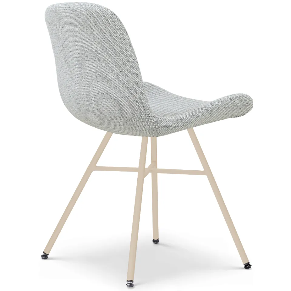 Nolon Noa-Fé eetkamerstoel grijs melange - beige onderstel, foto 4