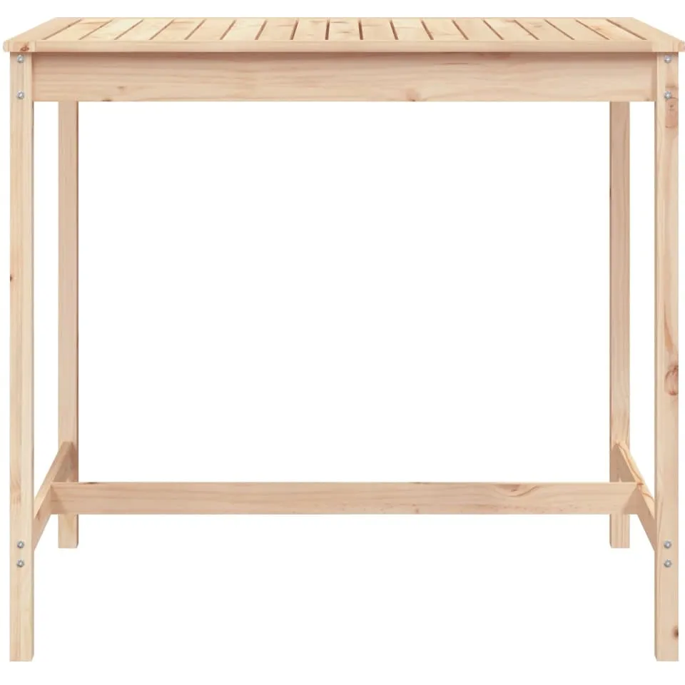 vidaXL Tuintafel 121x82,5x110 cm massief grenenhout Bruin