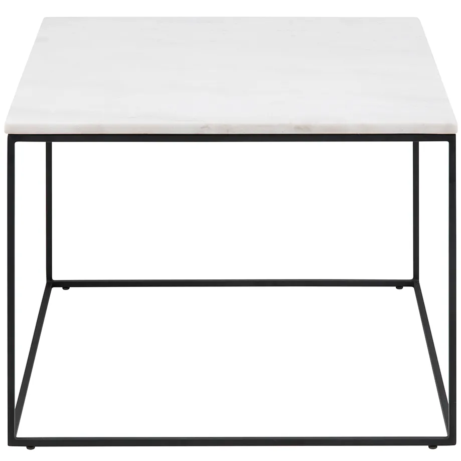 Lisomme Nina marmeren salontafel wit - 60 x 60 cm
