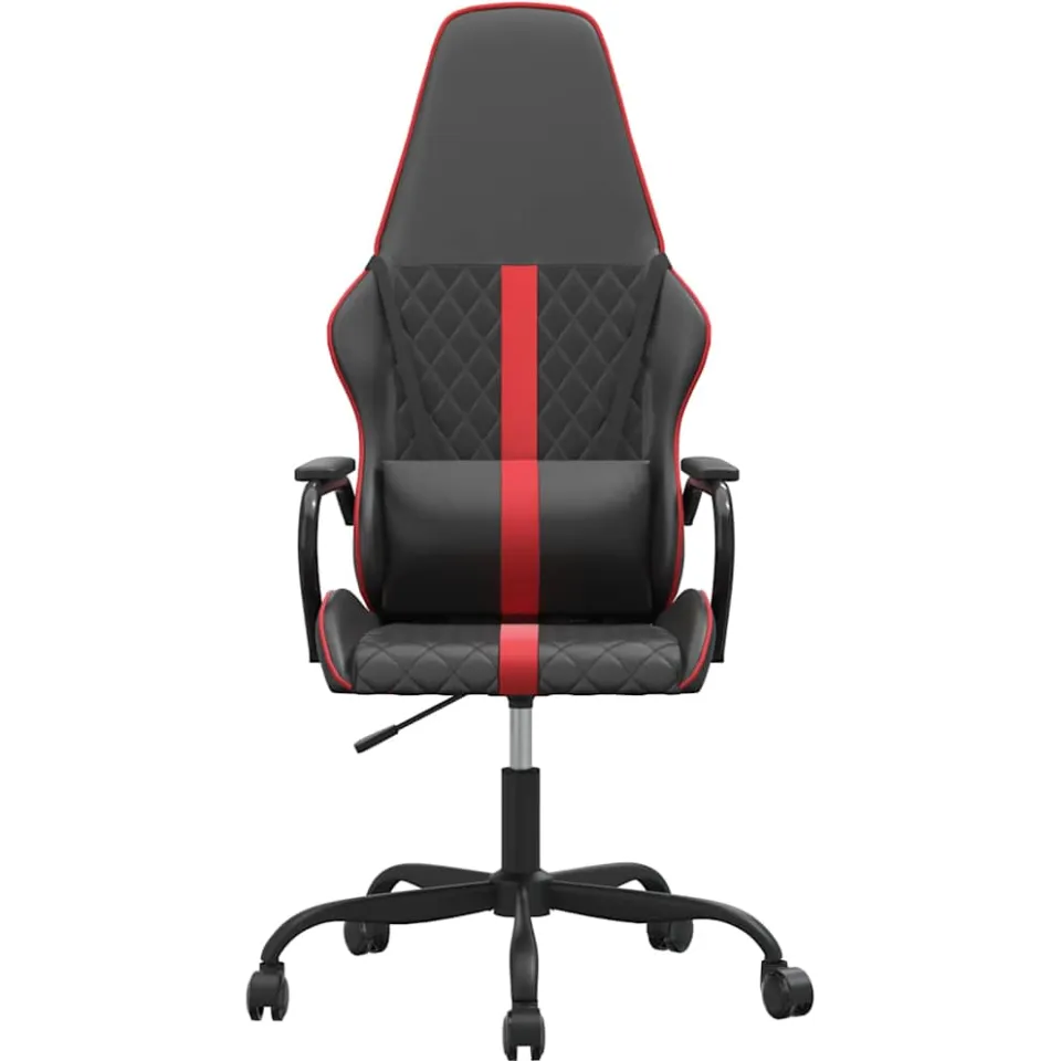 vidaXL Gamestoel kunstleer zwart en rood Blauw