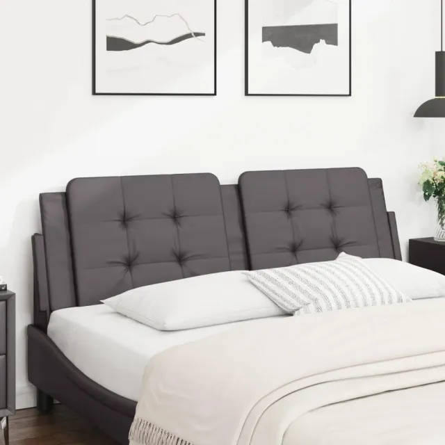 vidaXL Hoofdbordkussen "Zadar" 160 cm kunstleer grijs