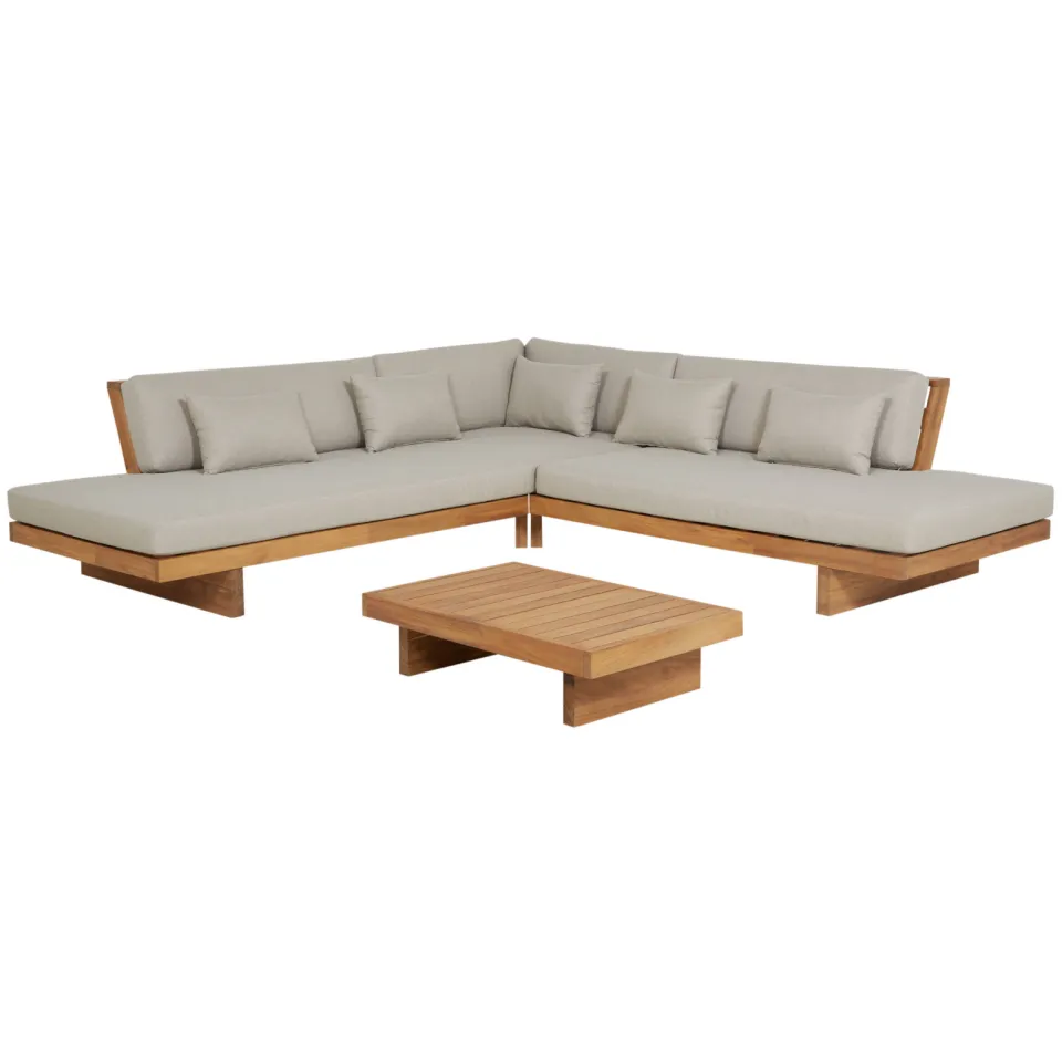 NOUS Garden Rilassante hoek loungeset taupe, foto 3