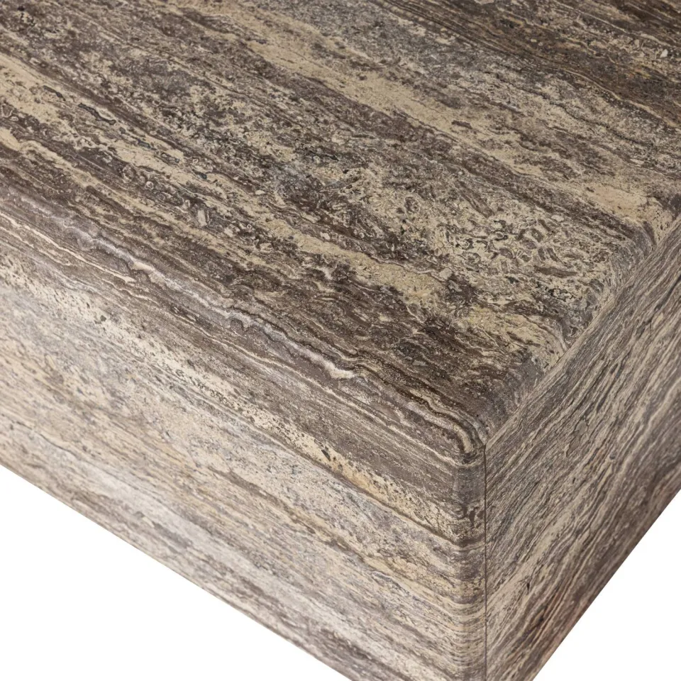 WOOOD Vexa Salontafel - Marmer - Lichtbruin - 35x60x60, foto 5
