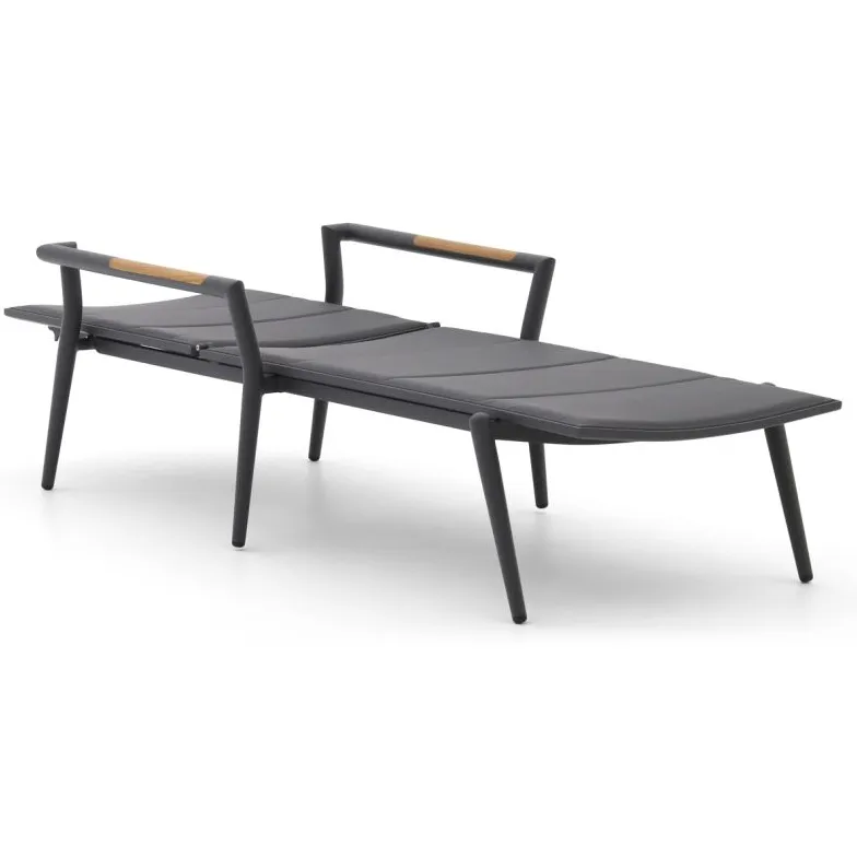 Manifesto Furniture Manifesto Roncade ligbed stapelbaar/verstelbaar grijs, foto 5