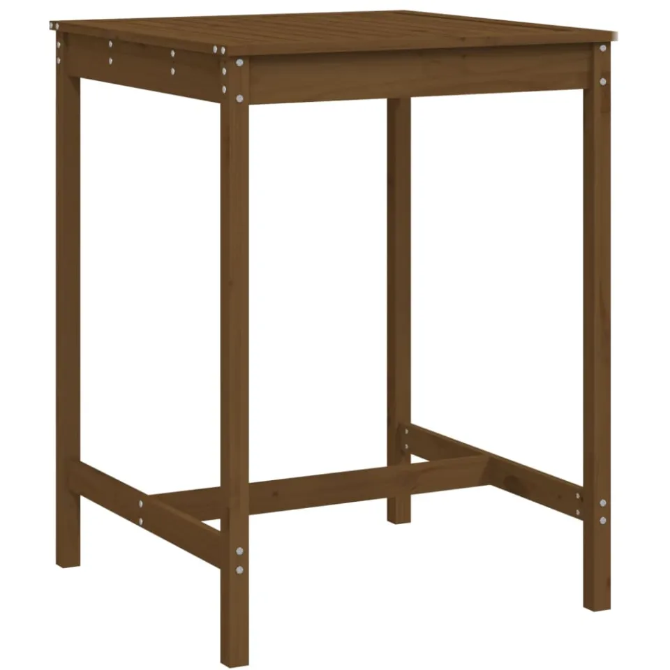 vidaXL Tuintafel 82,5x82,5x110 cm massief grenenhout honingbruin