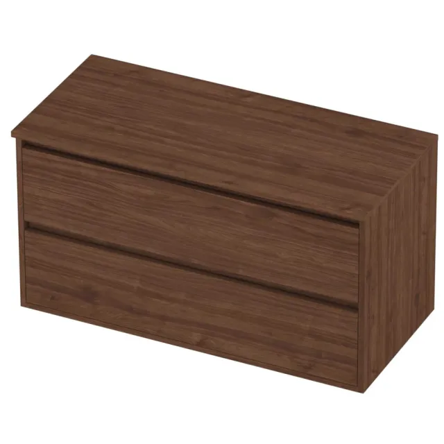 Proline Deck Badmeubelset Greeploos Symmetrisch Kader 100x46x54 cm Indian Walnut Houtlook