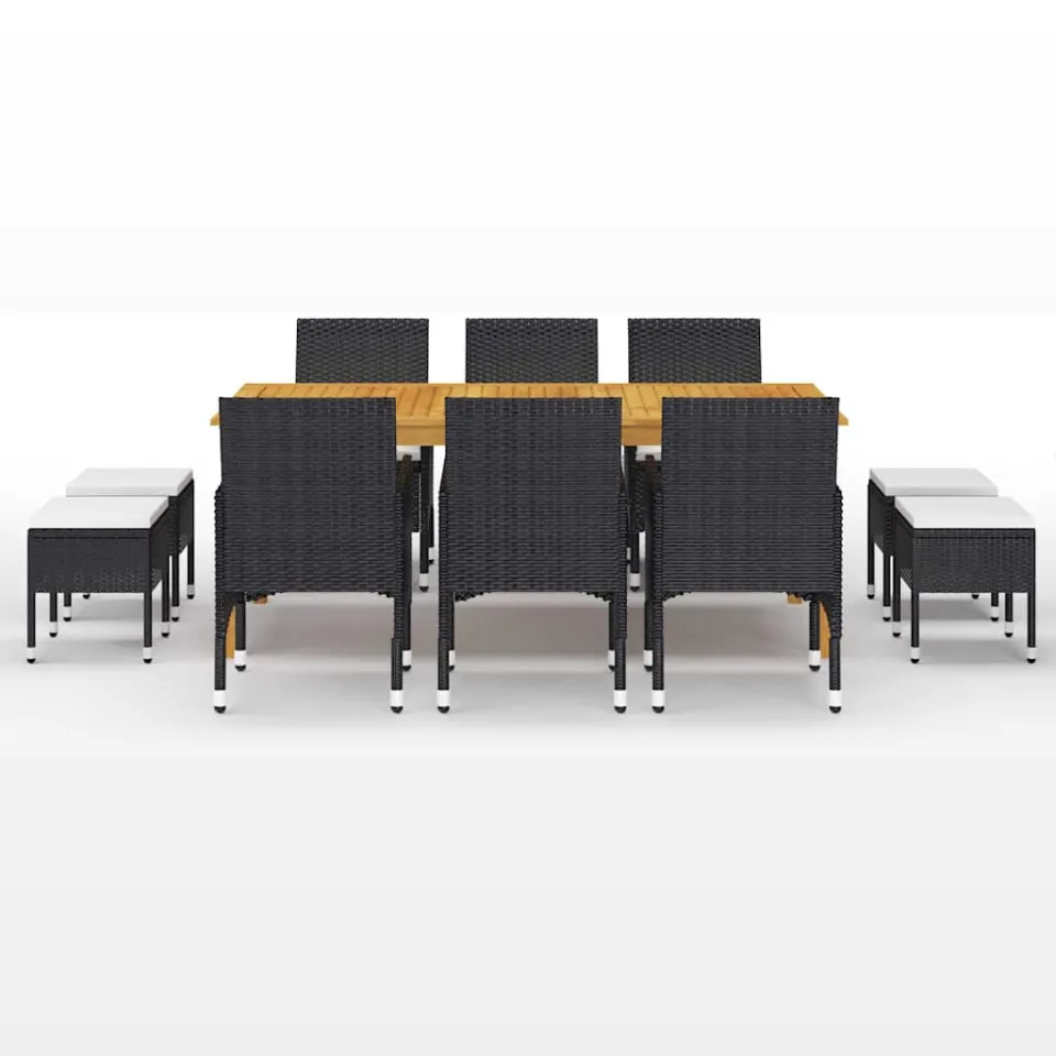 vidaXL 11-delige Tuinset zwart, foto 3
