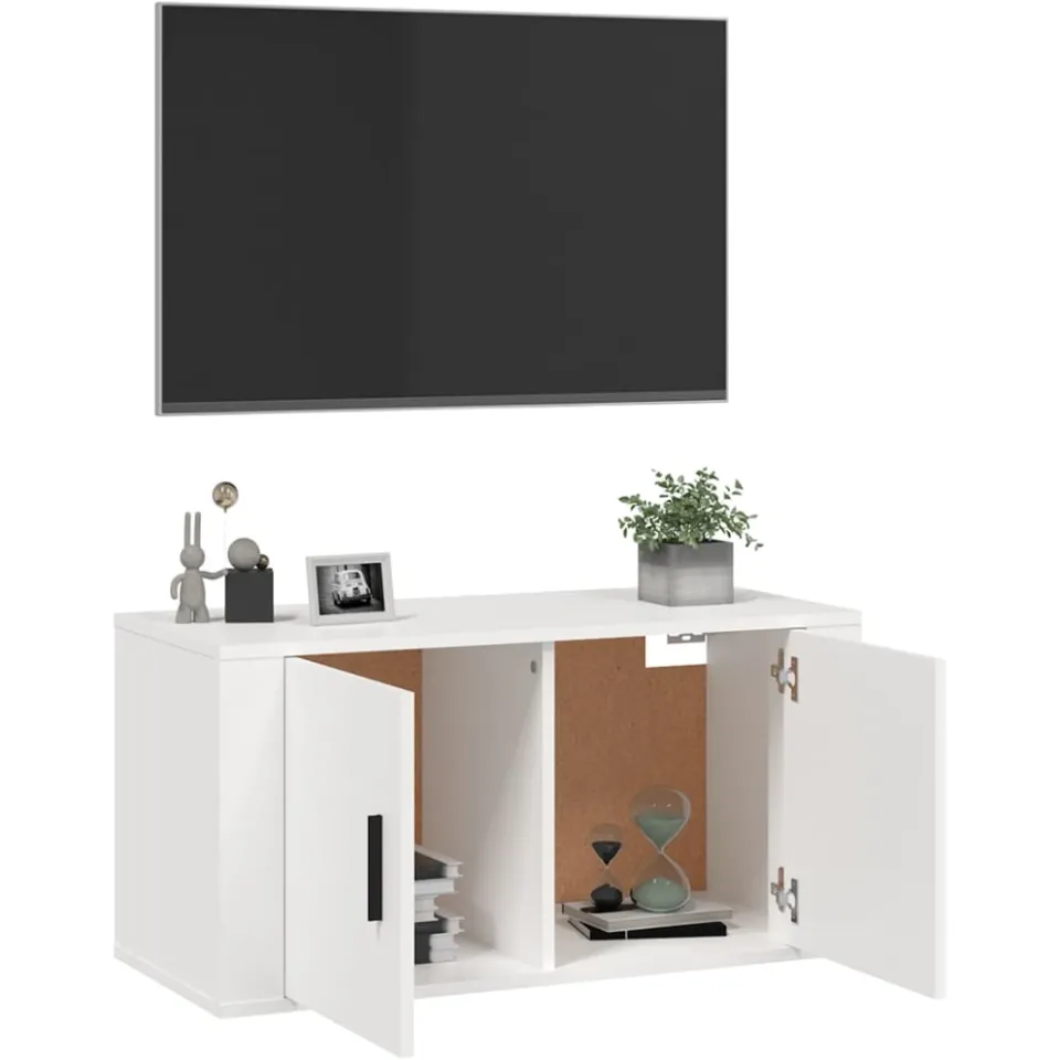 vidaXL Tv-wandmeubel 80x34,5x40 cm wit, foto 4