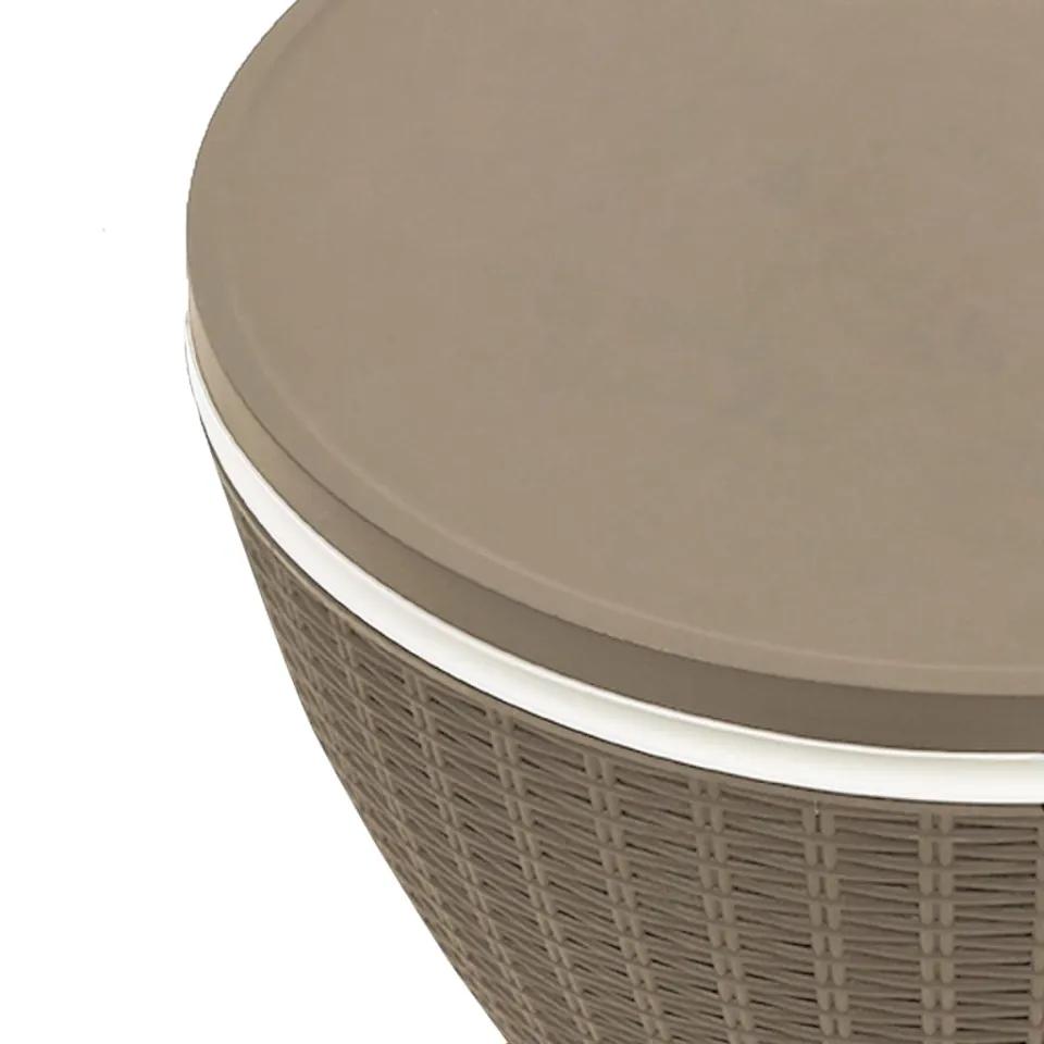 vidaXL IJskoeltafel 3-in-1 polypropeen lichtbruin bruin, foto 4