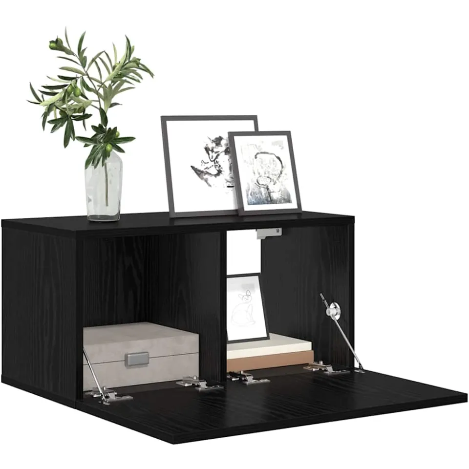 vidaXL Tv-meubelset 60 x 30 x 30 cm Zwart Bewerkt hout