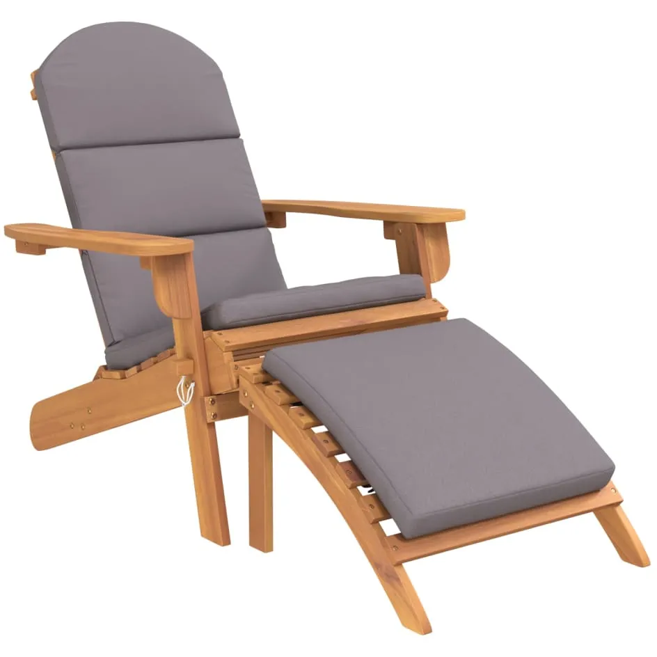 vidaXL 3-delige Loungeset Adirondack massief acaciahout bruin, foto 3