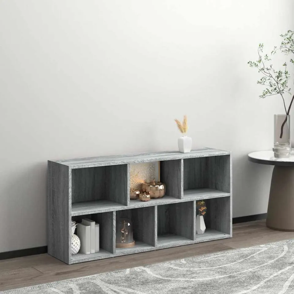 vidaXL Boekenkast 50x25x106 cm grijs sonoma eikenkleurig, foto 3