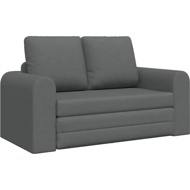 vidaXL Slaapbank - Donkergrijs - 148 - x - 71 - x - 83 - cm - Stof