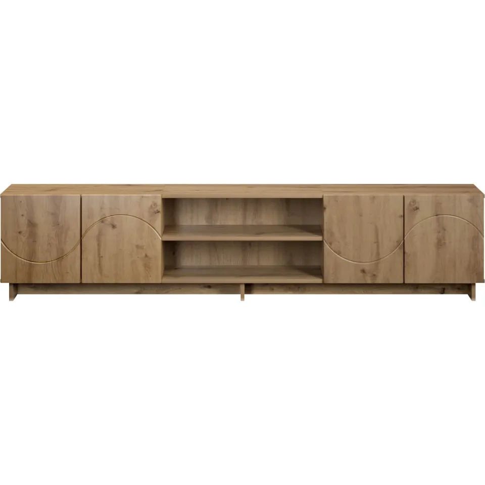 vidaXL TV-standaard 180 x 34,5 x 40 cm Artisanaal eiken Bewerkt hout, foto 3