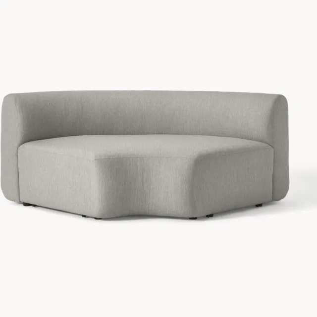 Westwing Collection Ronde hoekmodule Sofia Grijs