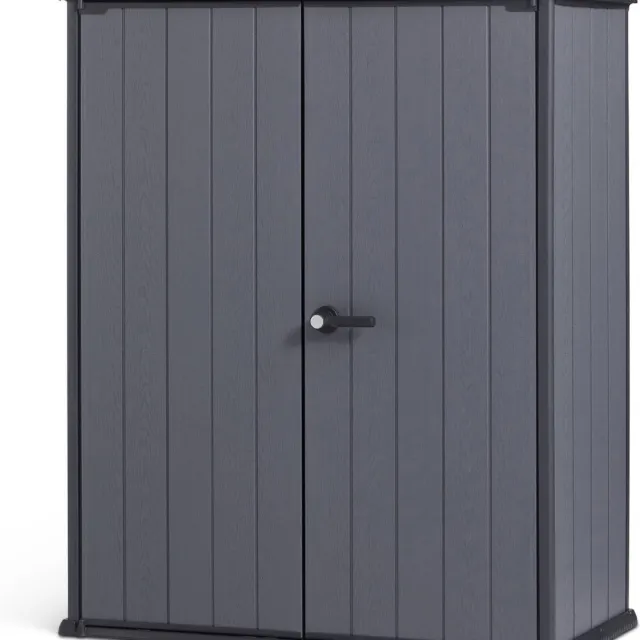 Keter Keter Cortina Alto Tuinkast - 140x73,6x170,4 cm - Grijs Donkergrijs