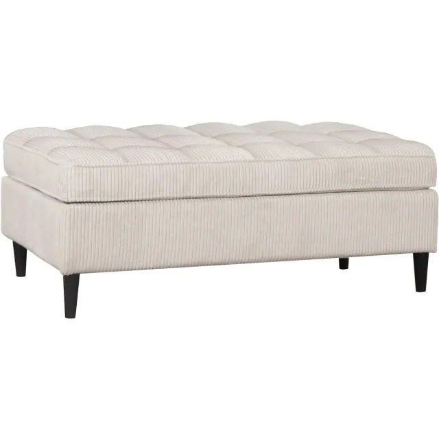 Notio Living Lindhus-Pouf in corduroycrème Wit