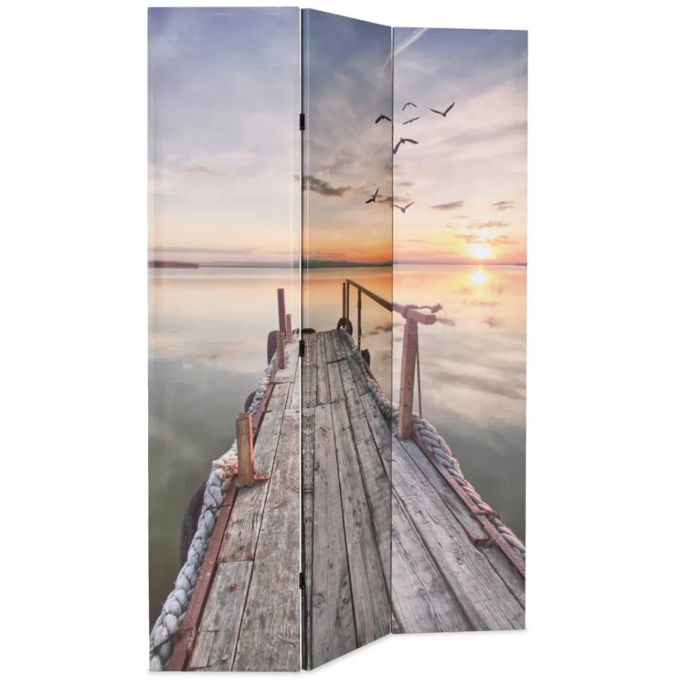 vidaXL Kamerscherm inklapbaar meer 120x170 cm Meerkleurig