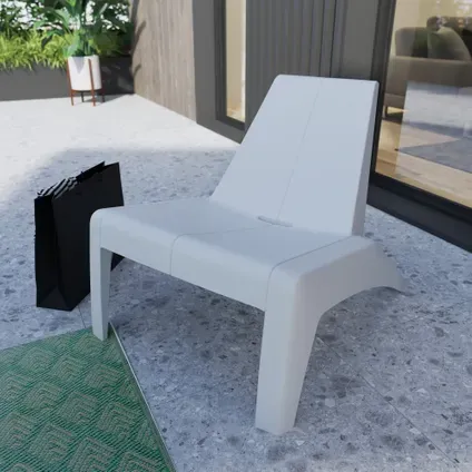 NATERIAL Tuinstoel Halios Wit 67x89,5x67,7cm, foto 4