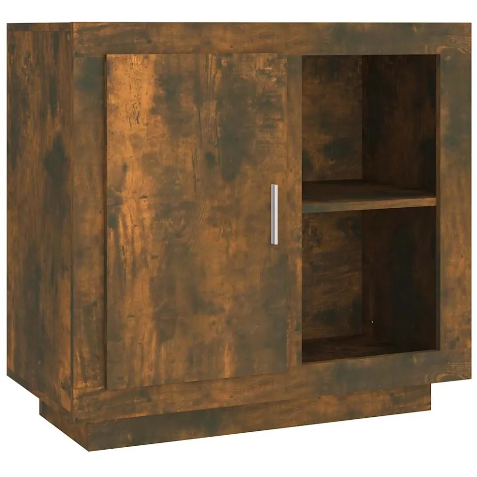 vidaXL Dressoir 80x40x75 cm gerookt eikenkleurig Bruin