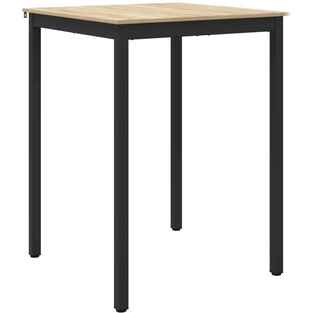 vidaXL Staande - Bartafel - Bewerkt - hout - Vierkant Sonoma eiken