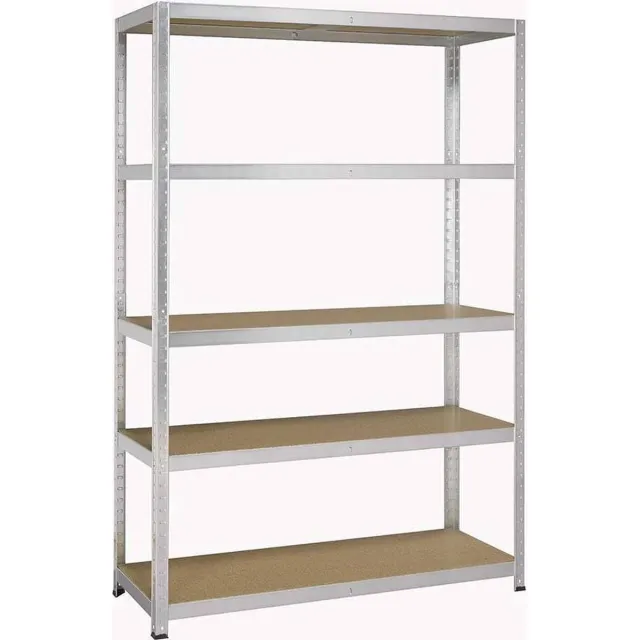 Avasco STRONG 175 - Opbergrek - 176x120x45 cm - 5 niveaus - 175 kg draagkracht per plank - Galva Stellingkast