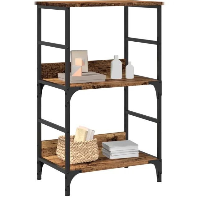 vidaXL Boekenkast 50x33x82 cm bewerkt hout oud houtkleurig Bruin