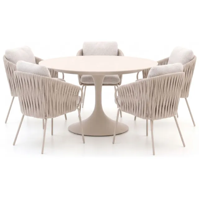 Suns Dolce/Nova ø150cm dining tuinset 6-delig bruin, foto 2