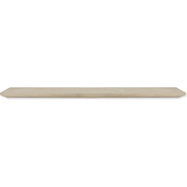 WOODBROTHERS Zwevende wandplank eiken met verjongde / facet rand 140 x 20 cm - Wandplank - Wand plank - Wandplank hout - Wandplank zwevend - Zwevende wandplank - Wandplanken & -rekken - Wandplank kinderkamer - Boekenplank - Boekenplanken - Boekenplank kinderkamer Naturel