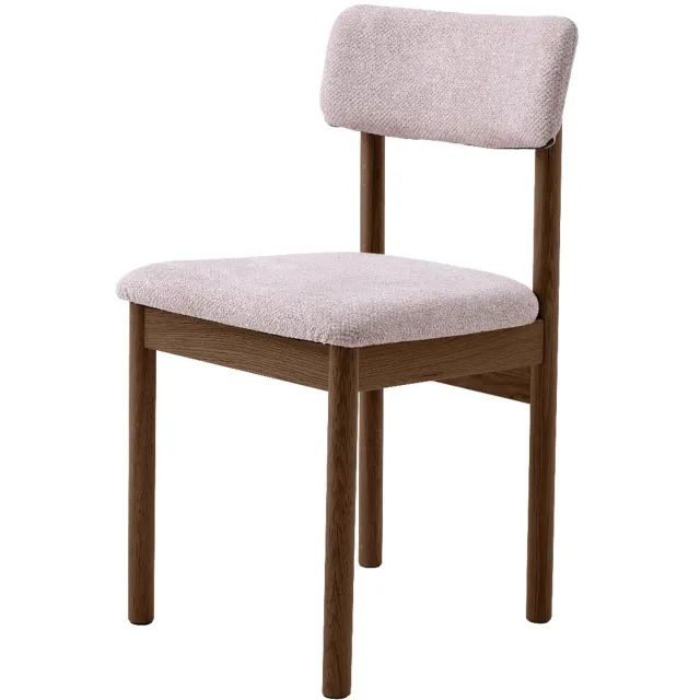 Nordic Home Sapo eetkamerstoel - roze/espresso Bruin