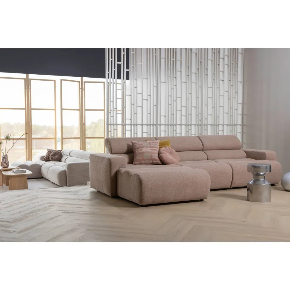 WOOOD Novi Chaise Longue Bank Links - Polyester - Taupe, foto 3