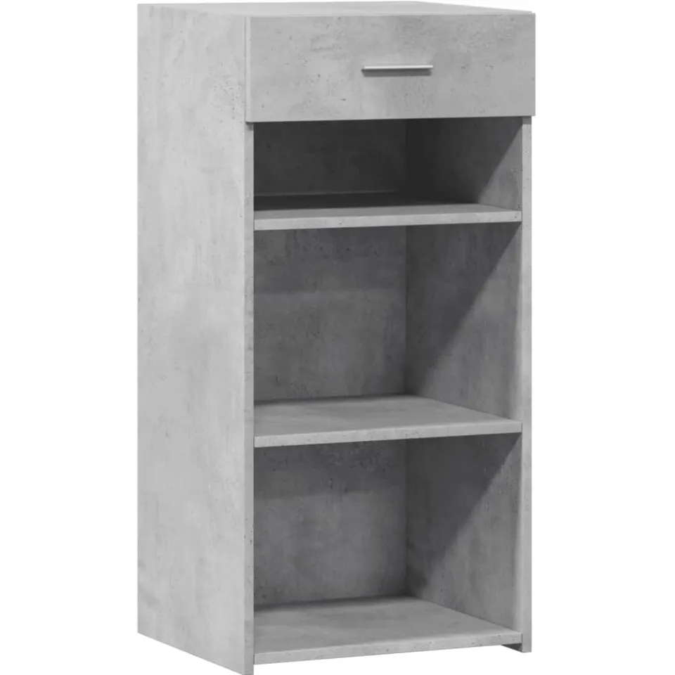 vidaXL Dressoir 45x42,5x93 cm bewerkt hout betongrijs grijs, foto 3