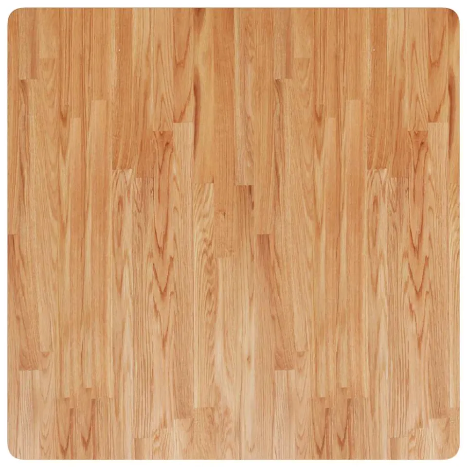 vidaXL Tafelblad vierkant 90x90x2,5 cm massief eiken lichtbruin, foto 2