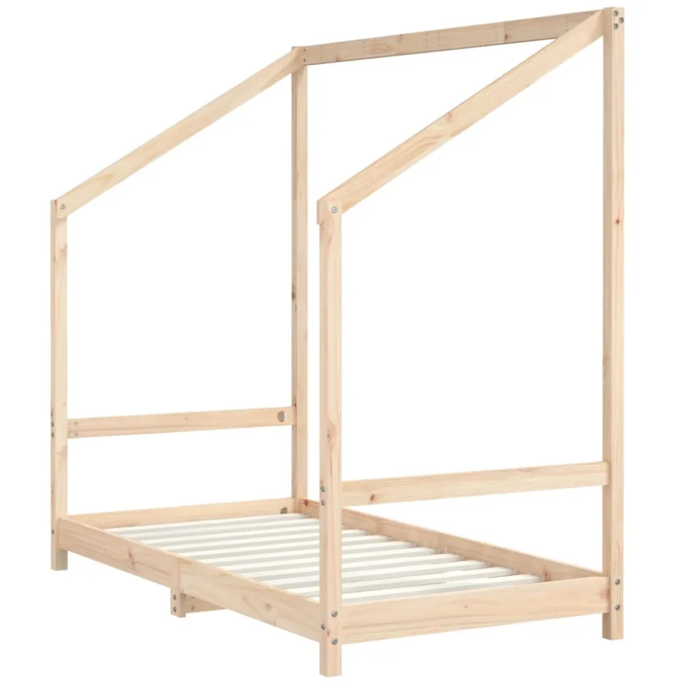 vidaXL Kinderbedframe 2x(80x160) cm massief grenenhout bruin, foto 3