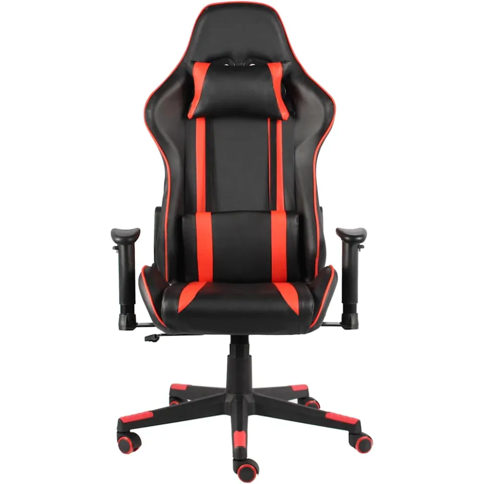 vidaXL Gamestoel draaibaar PVC rood, foto 2