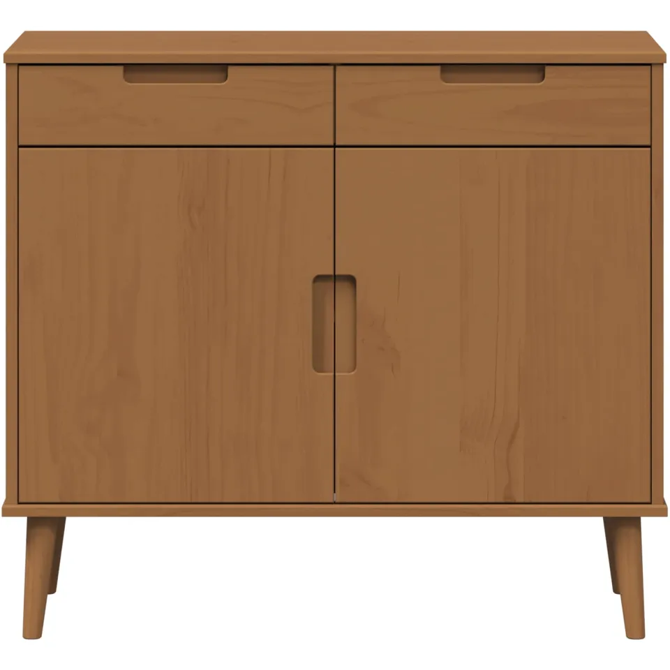 vidaXL Dressoir MOLDE Caramel 90 x 40 x 80 cm bruin, foto 4