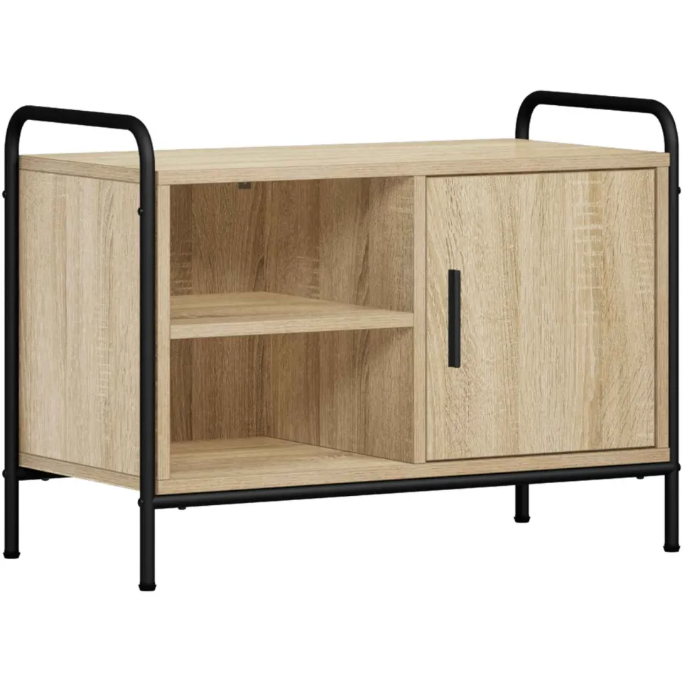 vidaXL Tv-meubel 67,5 x 33 x 50 cm Sonoma Eiken, foto 3